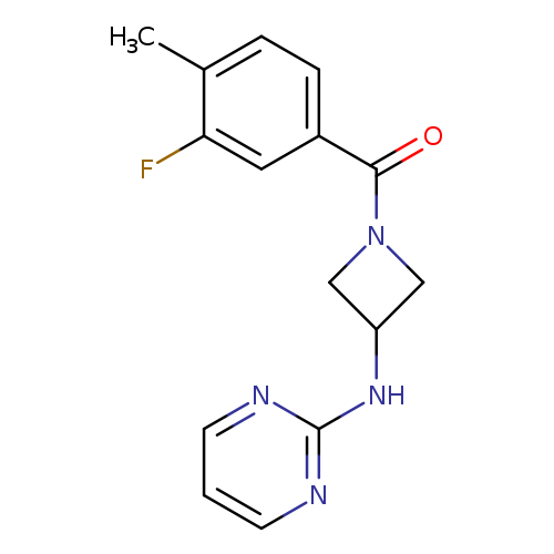 N-[1-(3-fluoro-4-methylbenzoyl)azetidin-3-yl]pyrimidin-2-amine