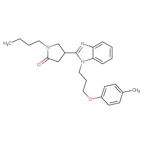1-butyl-4-{1-[3-(4-methylphenoxy)propyl]-1H-1,3-benzodiazol-2-yl}pyrrolidin-2-one