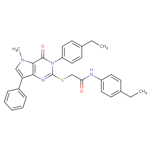N-(4-ethylphenyl)-2-{[3-(4-ethylphenyl)-5-methyl-4-oxo-7-phenyl-3H,4H,5H-pyrrolo[3,2-d]pyrimidin-2-yl]sulfanyl}acetamide