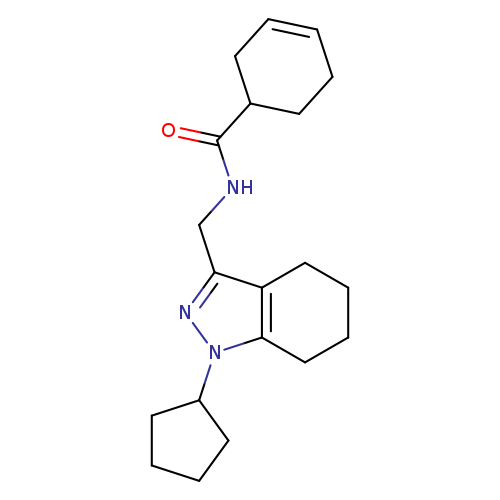 N-[(1-cyclopentyl-4,5,6,7-tetrahydro-1H-indazol-3-yl)methyl]cyclohex-3-ene-1-carboxamide