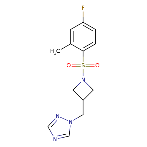 1-{[1-(4-fluoro-2-methylbenzenesulfonyl)azetidin-3-yl]methyl}-1H-1,2,4-triazole