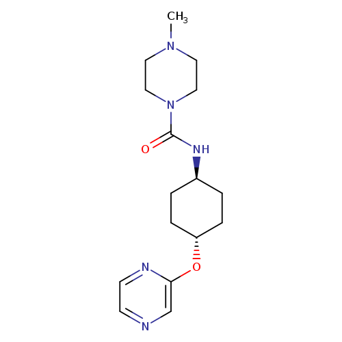 4-methyl-N-[(1r,4r)-4-(pyrazin-2-yloxy)cyclohexyl]piperazine-1-carboxamide