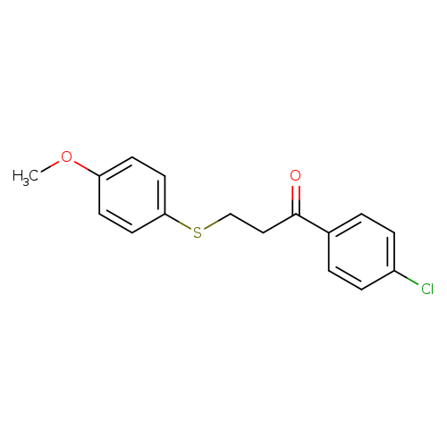 1-(4-chlorophenyl)-3-[(4-methoxyphenyl)sulfanyl]propan-1-one