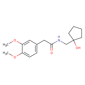2-(3,4-dimethoxyphenyl)-N-[(1-hydroxycyclopentyl)methyl]acetamide
