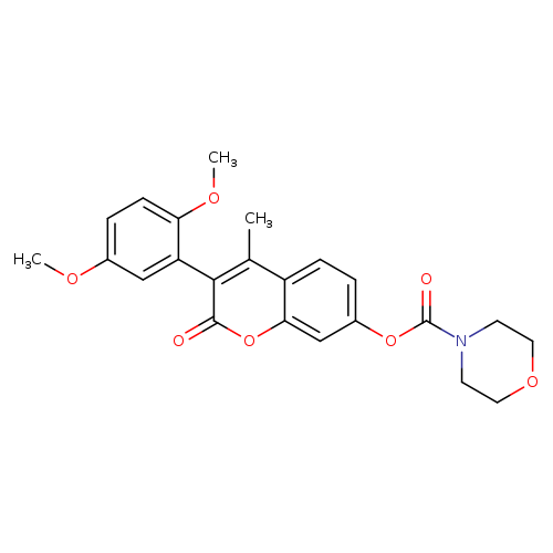 3-(2,5-dimethoxyphenyl)-4-methyl-2-oxo-2H-chromen-7-yl morpholine-4-carboxylate
