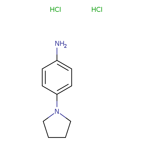 Benzenamine, 4-(1-pyrrolidinyl)-, hydrochloride (1:2)