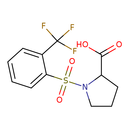 1-[2-(trifluoromethyl)benzenesulfonyl]pyrrolidine-2-carboxylic acid