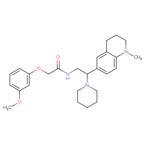 2-(3-methoxyphenoxy)-N-[2-(1-methyl-1,2,3,4-tetrahydroquinolin-6-yl)-2-(piperidin-1-yl)ethyl]acetamide