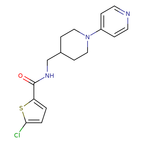 5-chloro-N-{[1-(pyridin-4-yl)piperidin-4-yl]methyl}thiophene-2-carboxamide