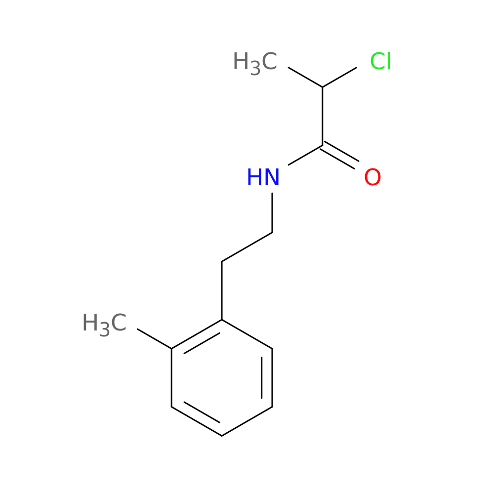 2-chloro-N-[2-(2-methylphenyl)ethyl]propanamide