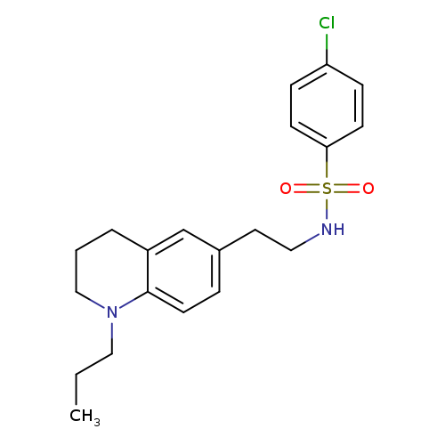 4-chloro-N-[2-(1-propyl-1,2,3,4-tetrahydroquinolin-6-yl)ethyl]benzene-1-sulfonamide