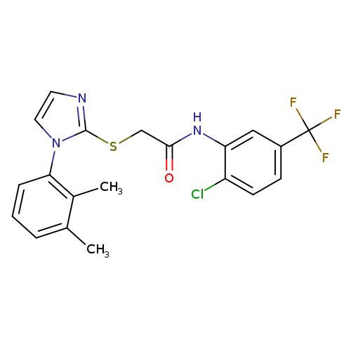 N-[2-chloro-5-(trifluoromethyl)phenyl]-2-{[1-(2,3-dimethylphenyl)-1H-imidazol-2-yl]sulfanyl}acetamide