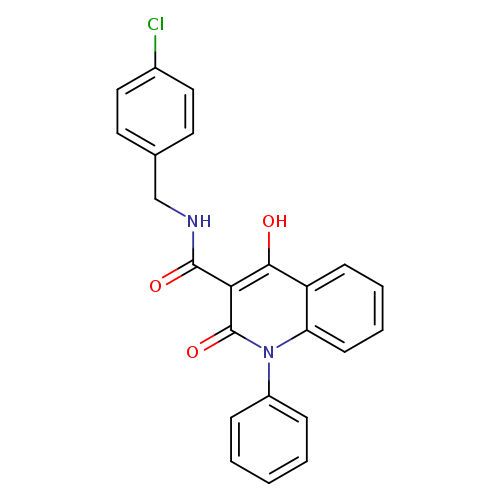N-[(4-chlorophenyl)methyl]-4-hydroxy-2-oxo-1-phenyl-1,2-dihydroquinoline-3-carboxamide
