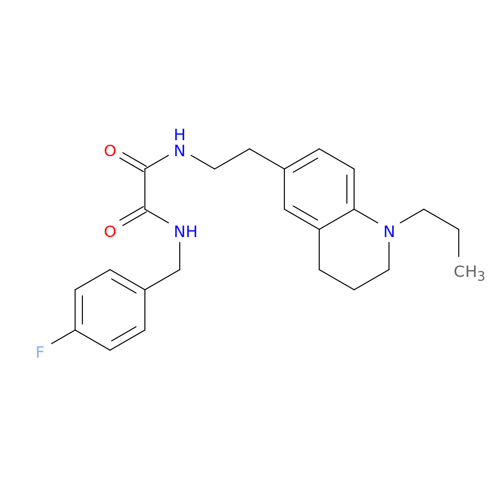 N'-[(4-fluorophenyl)methyl]-N-[2-(1-propyl-1,2,3,4-tetrahydroquinolin-6-yl)ethyl]ethanediamide
