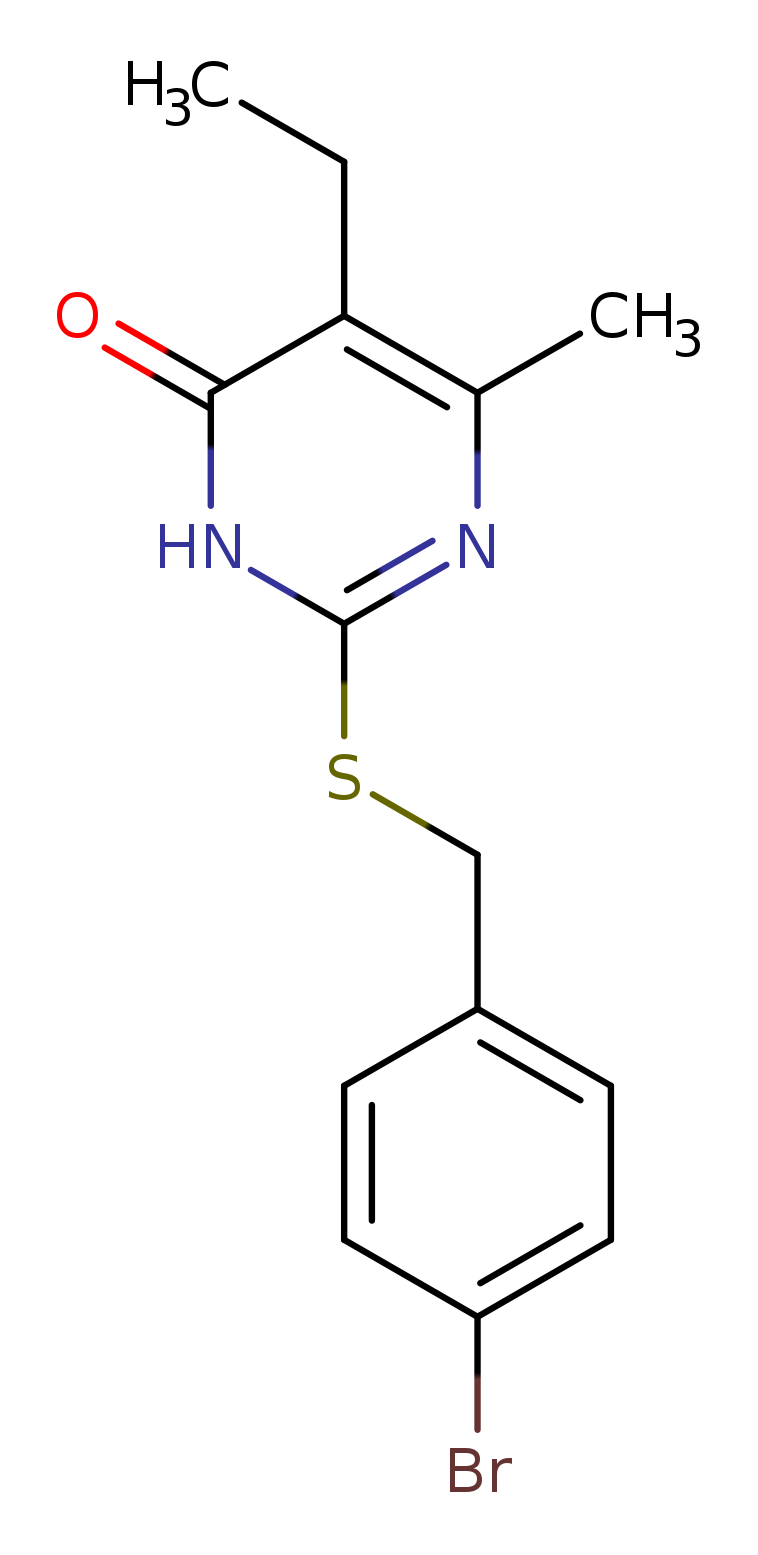 2-{[(4-bromophenyl)methyl]sulfanyl}-5-ethyl-6-methyl-3,4-dihydropyrimidin-4-one