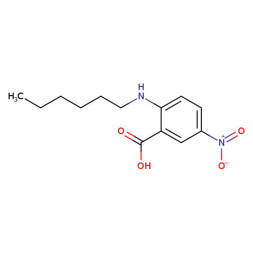 2-(hexylamino)-5-nitrobenzoicacid