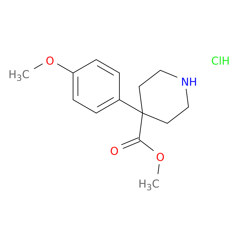 methyl 4-(4-methoxyphenyl)piperidine-4-carboxylate hydrochloride