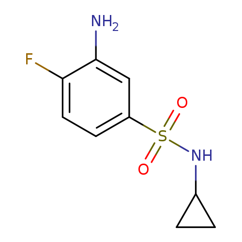 3-amino-N-cyclopropyl-4-fluorobenzene-1-sulfonamide