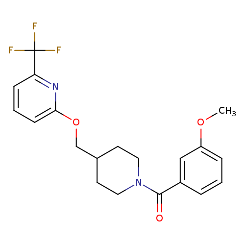 2-{[1-(3-methoxybenzoyl)piperidin-4-yl]methoxy}-6-(trifluoromethyl)pyridine
