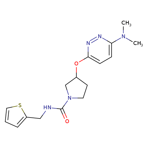 3-{[6-(dimethylamino)pyridazin-3-yl]oxy}-N-[(thiophen-2-yl)methyl]pyrrolidine-1-carboxamide