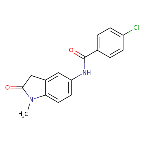 4-chloro-N-(1-methyl-2-oxo-2,3-dihydro-1H-indol-5-yl)benzamide