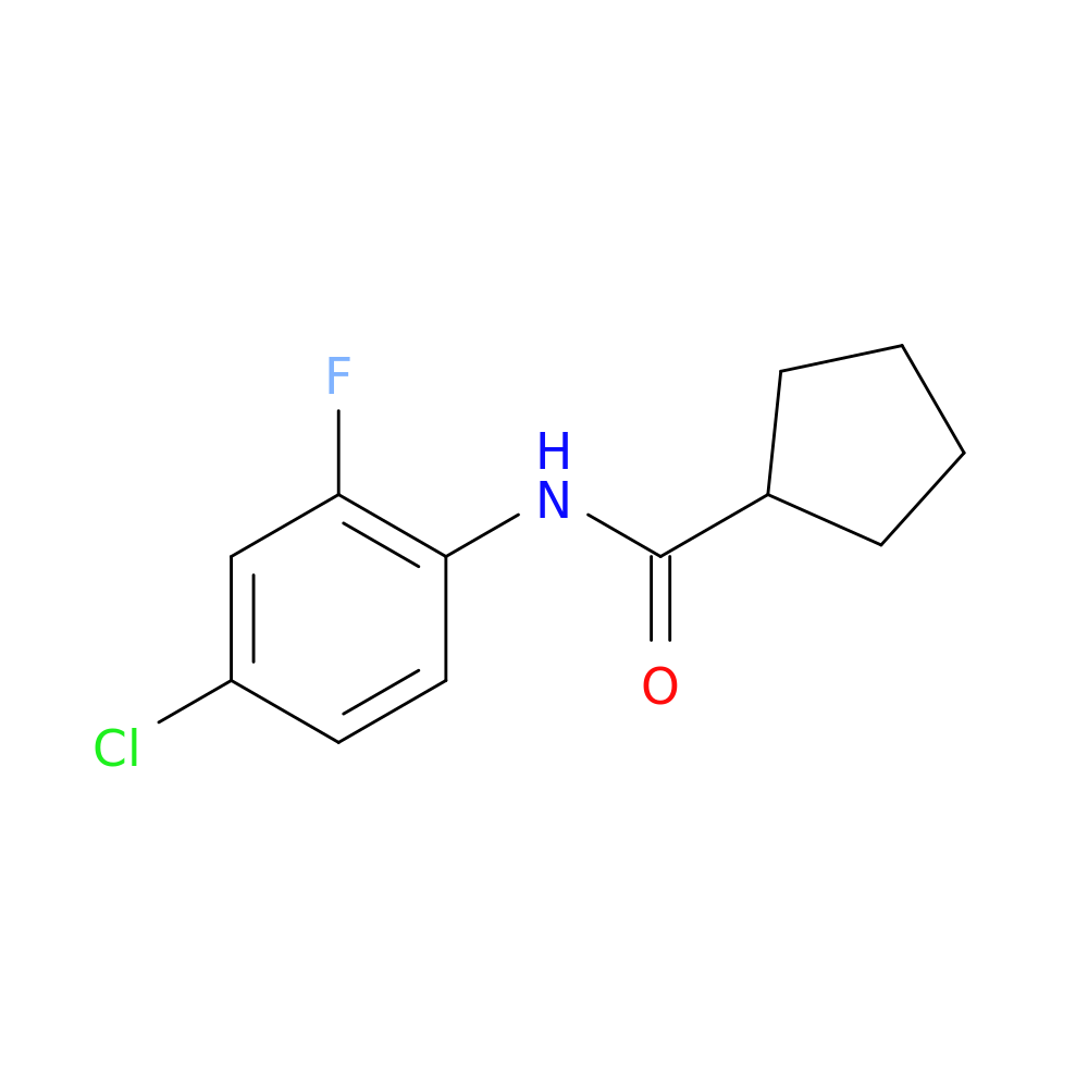N-(4-chloro-2-fluorophenyl)cyclopentanecarboxamide