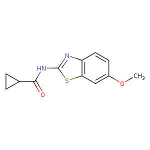 N-(6-methoxy-1,3-benzothiazol-2-yl)cyclopropanecarboxamide