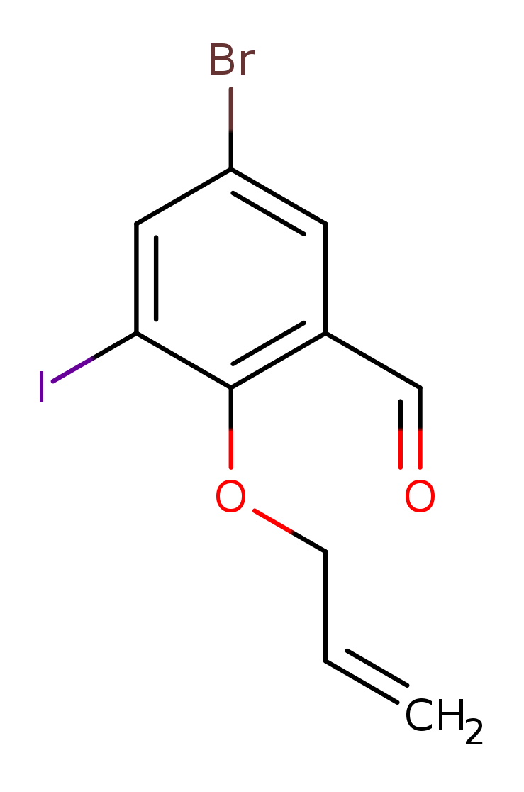 5-bromo-3-iodo-2-(prop-2-en-1-yloxy)benzaldehyde