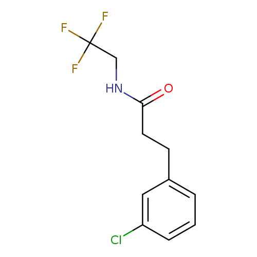 3-(3-chlorophenyl)-N-(2,2,2-trifluoroethyl)propanamide