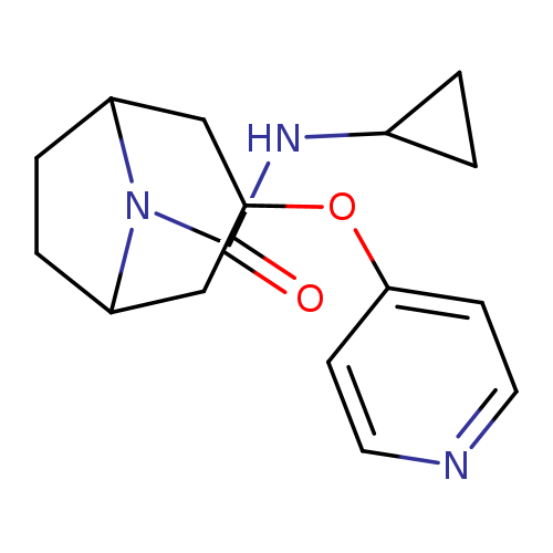 N-cyclopropyl-3-(pyridin-4-yloxy)-8-azabicyclo[3.2.1]octane-8-carboxamide