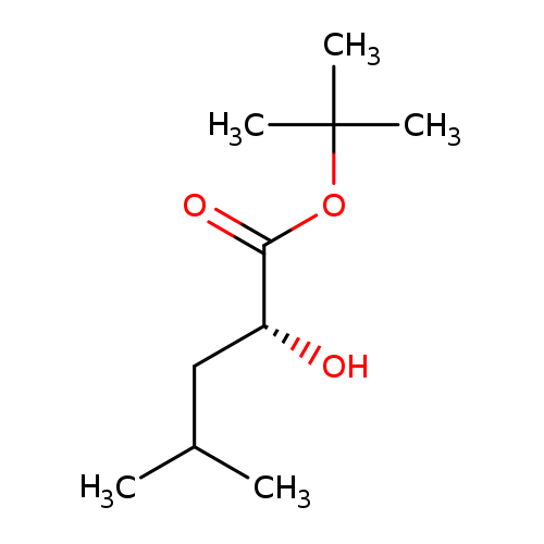 Pentanoic acid, 2-hydroxy-4-methyl-, 1,1-dimethylethyl ester, (2R)-