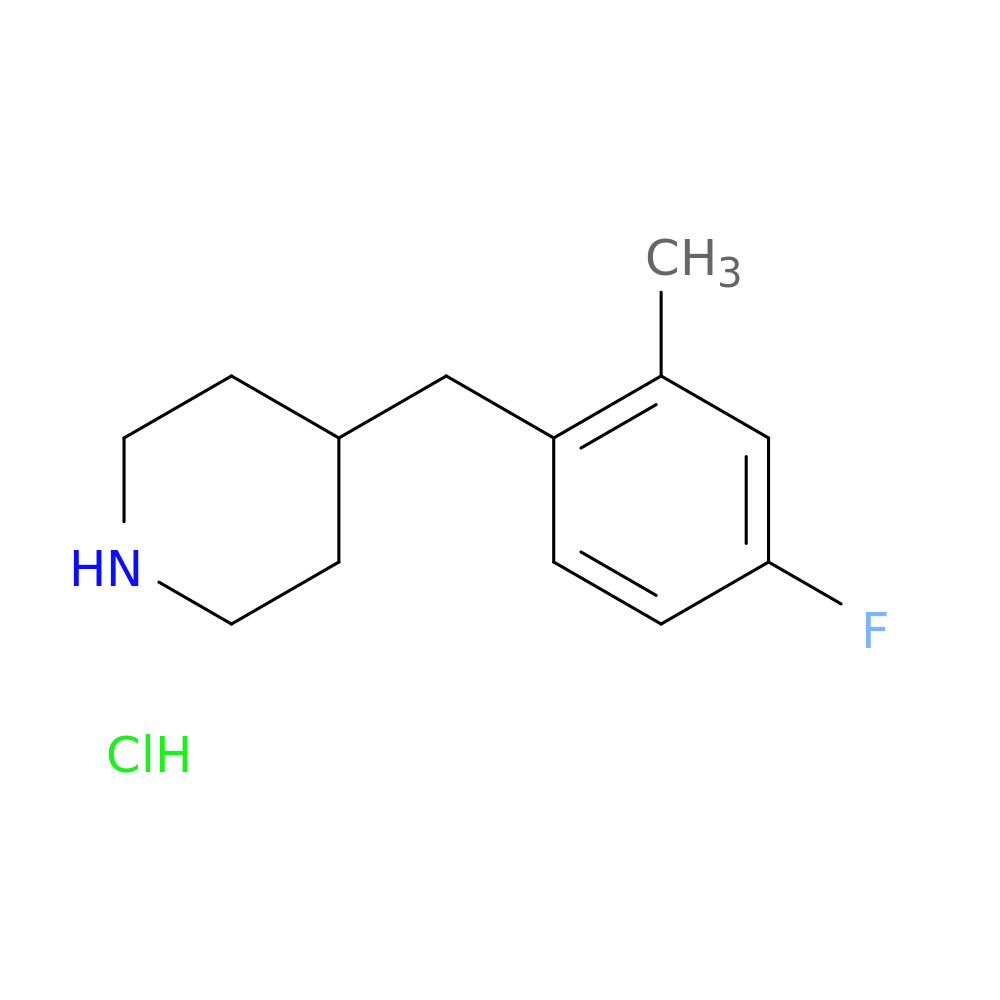 4-(4-Fluoro-2-methyl-benzyl)-piperidine hydrochloride