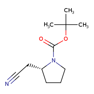 1-Pyrrolidinecarboxylic acid, 2-(cyanomethyl)-, 1,1-dimethylethyl ester, (2R)-