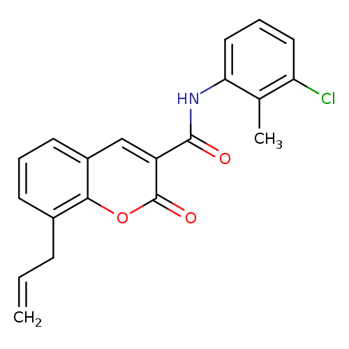N-(3-chloro-2-methylphenyl)-2-oxo-8-(prop-2-en-1-yl)-2H-chromene-3-carboxamide