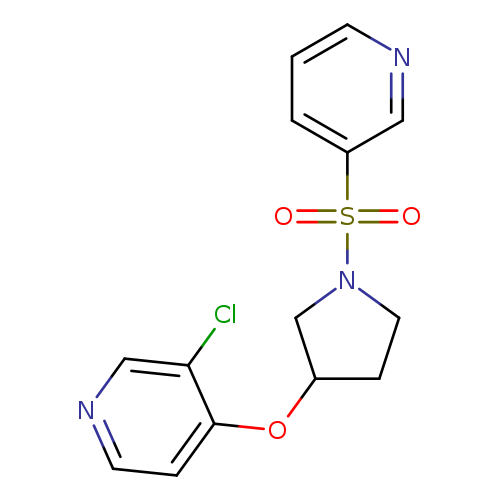 3-chloro-4-{[1-(pyridine-3-sulfonyl)pyrrolidin-3-yl]oxy}pyridine