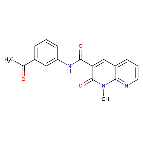 N-(3-acetylphenyl)-1-methyl-2-oxo-1,2-dihydro-1,8-naphthyridine-3-carboxamide