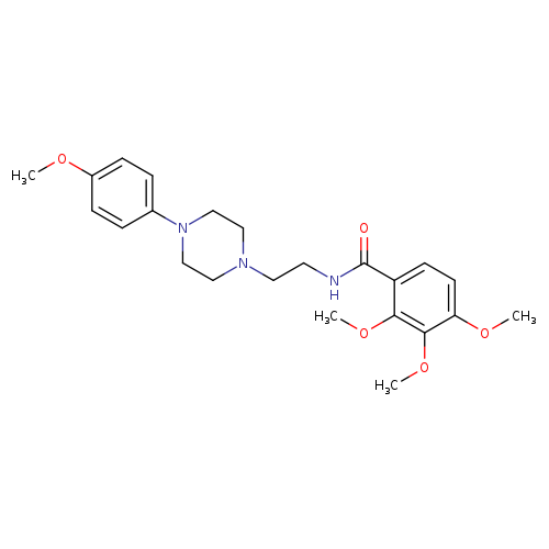 2,3,4-trimethoxy-N-{2-[4-(4-methoxyphenyl)piperazin-1-yl]ethyl}benzamide