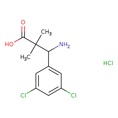 3-amino-3-(3,5-dichlorophenyl)-2,2-dimethylpropanoic acid hydrochloride