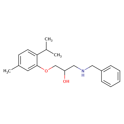2-Propanol, 1-[5-methyl-2-(1-methylethyl)phenoxy]-3-[(phenylmethyl)amino]-