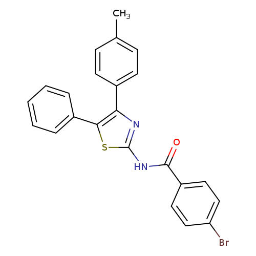4-bromo-N-[4-(4-methylphenyl)-5-phenyl-1,3-thiazol-2-yl]benzamide