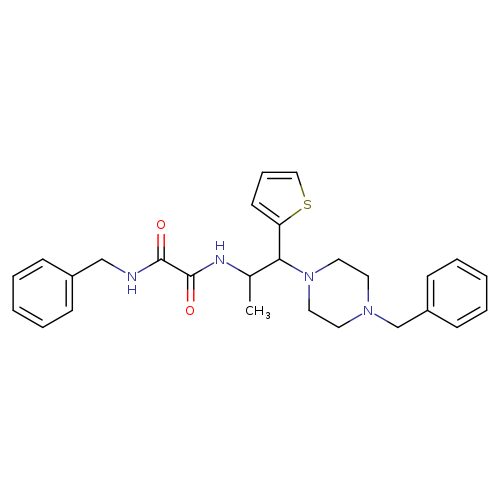 N'-benzyl-N-[1-(4-benzylpiperazin-1-yl)-1-(thiophen-2-yl)propan-2-yl]ethanediamide