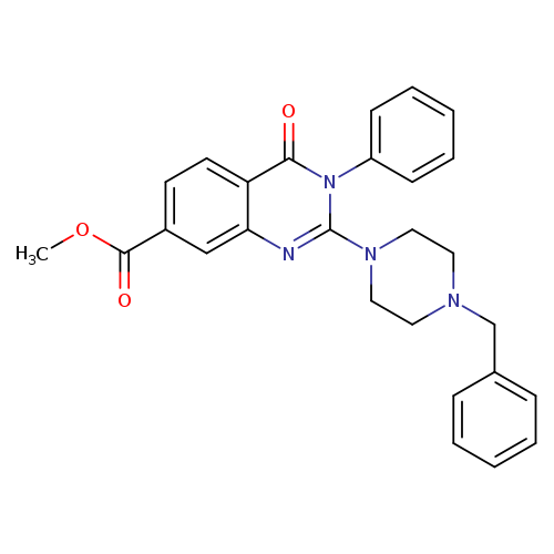 methyl 2-(4-benzylpiperazin-1-yl)-4-oxo-3-phenyl-3,4-dihydroquinazoline-7-carboxylate
