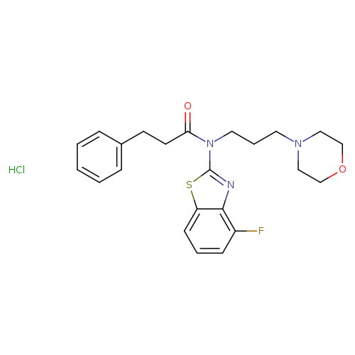 N-(4-fluoro-1,3-benzothiazol-2-yl)-N-[3-(morpholin-4-yl)propyl]-3-phenylpropanamide hydrochloride