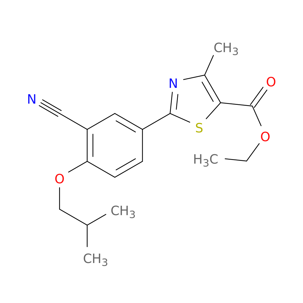 Ethyl 2-(3-cyano-4-isobutoxyphenyl)-4-methyl-5-thiazolecarboxylate