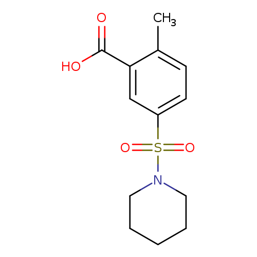 2-Methyl-5-(piperidin-1-ylsulfonyl)benzoic acid