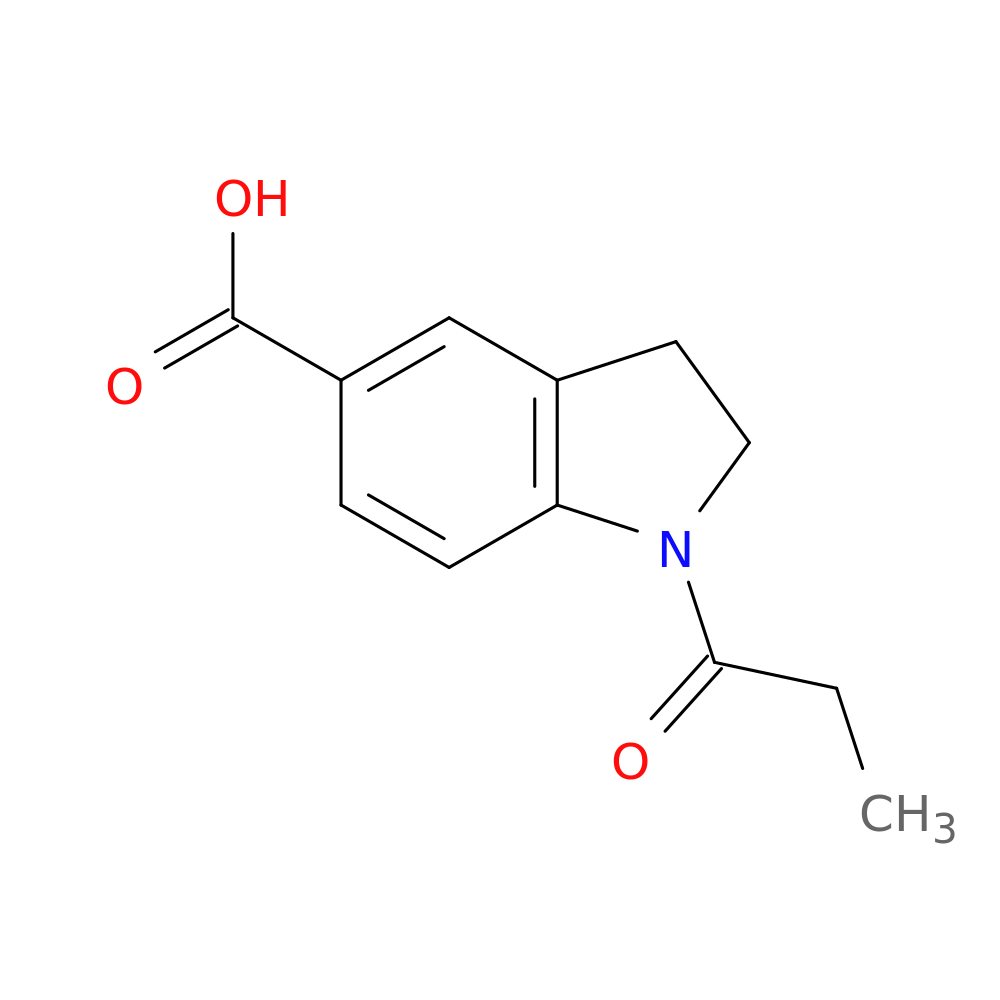1-propanoyl-2,3-dihydro-1H-indole-5-carboxylic acid