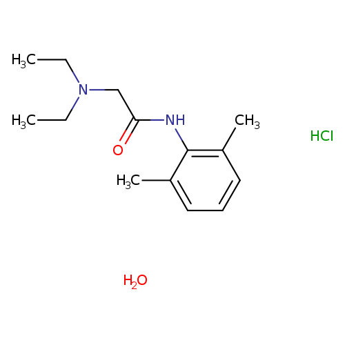 Lidocaine hydrochloride monohydrate