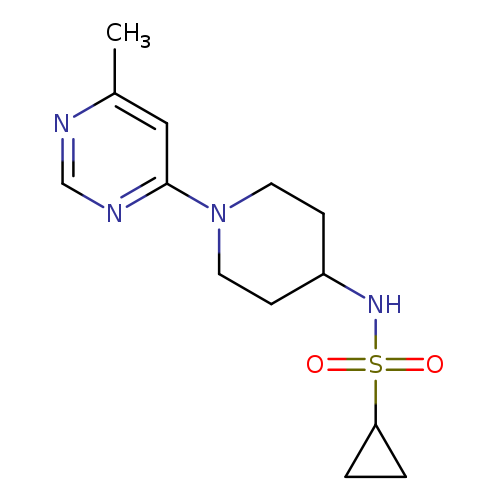 N-[1-(6-methylpyrimidin-4-yl)piperidin-4-yl]cyclopropanesulfonamide