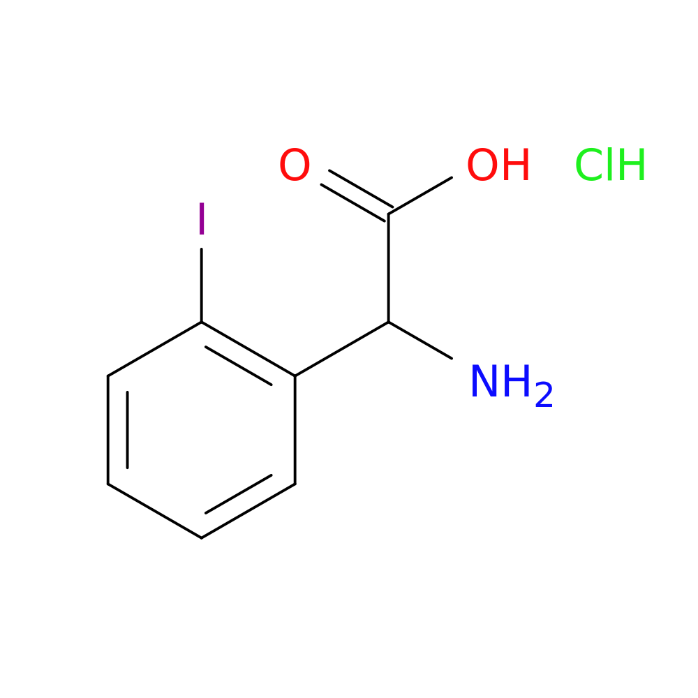 2-amino-2-(2-iodophenyl)acetic acid hydrochloride