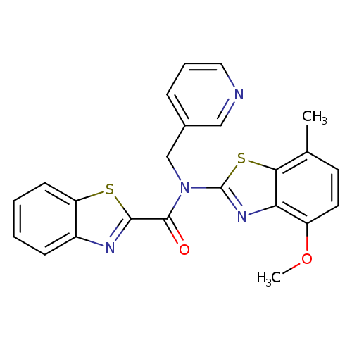 N-(4-methoxy-7-methyl-1,3-benzothiazol-2-yl)-N-[(pyridin-3-yl)methyl]-1,3-benzothiazole-2-carboxamide